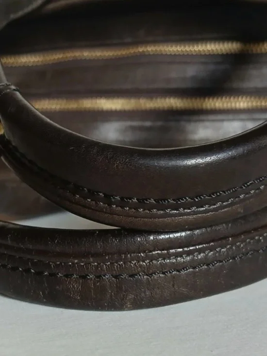 Coach Hampton Leather Lindsey satchel hang bag mahogany brown gold hardware - Picture 8 of 16